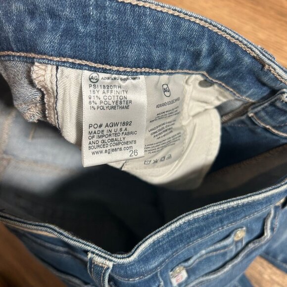 AG Adriano Goldschmied The Prima Rolled Hem Cigarette Jean Size 26 NWOT - Picture 3 of 4